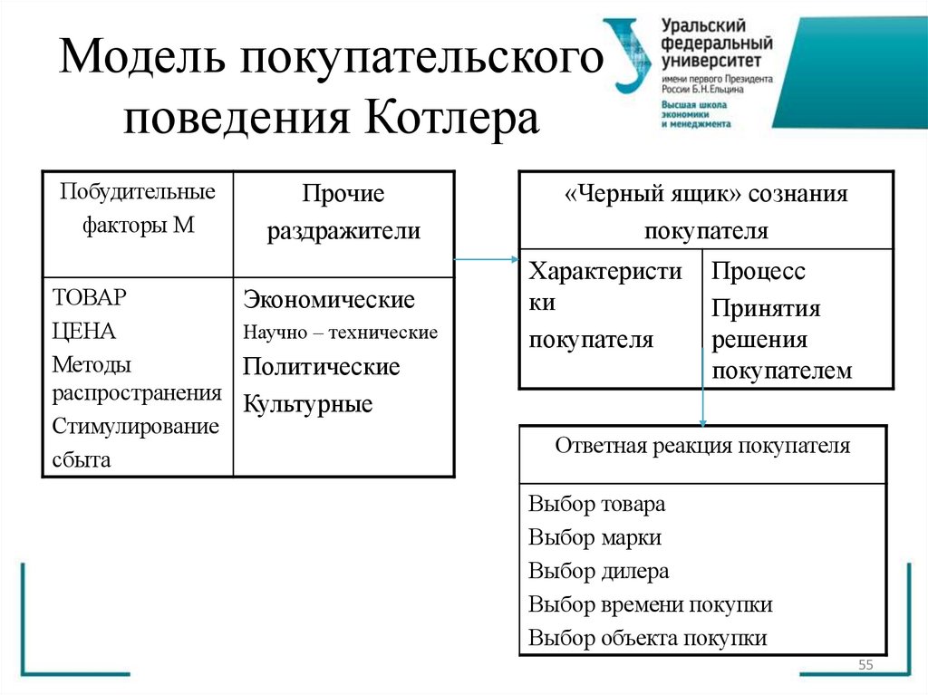 Модель покупательского поведения Котлера
