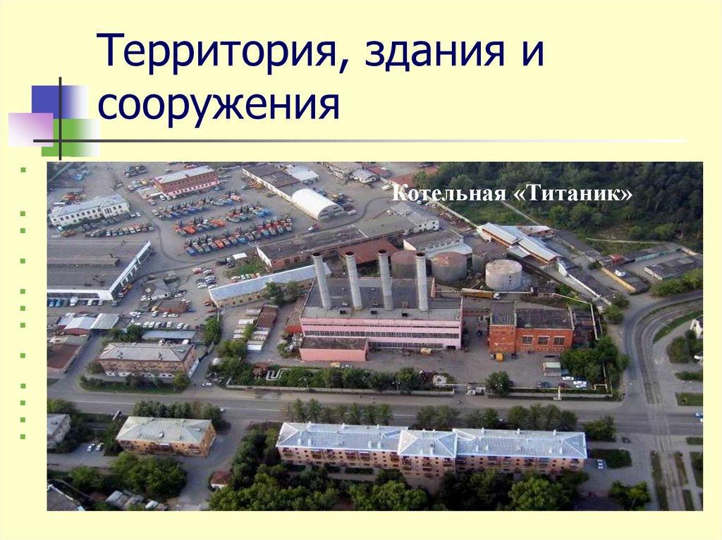 Территория, здания и сооружения