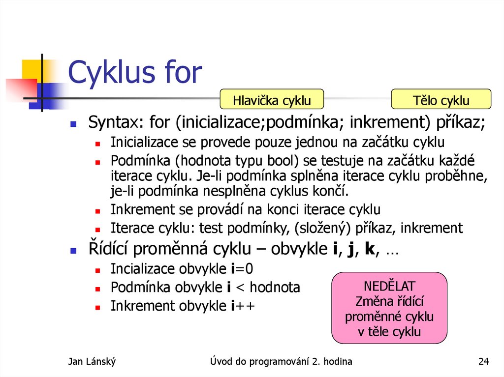 Cyklus for