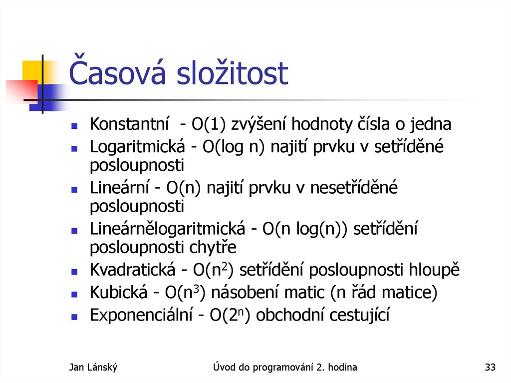 Časová složitost