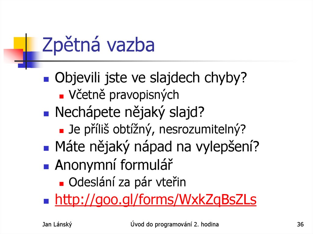 Zpětná vazba