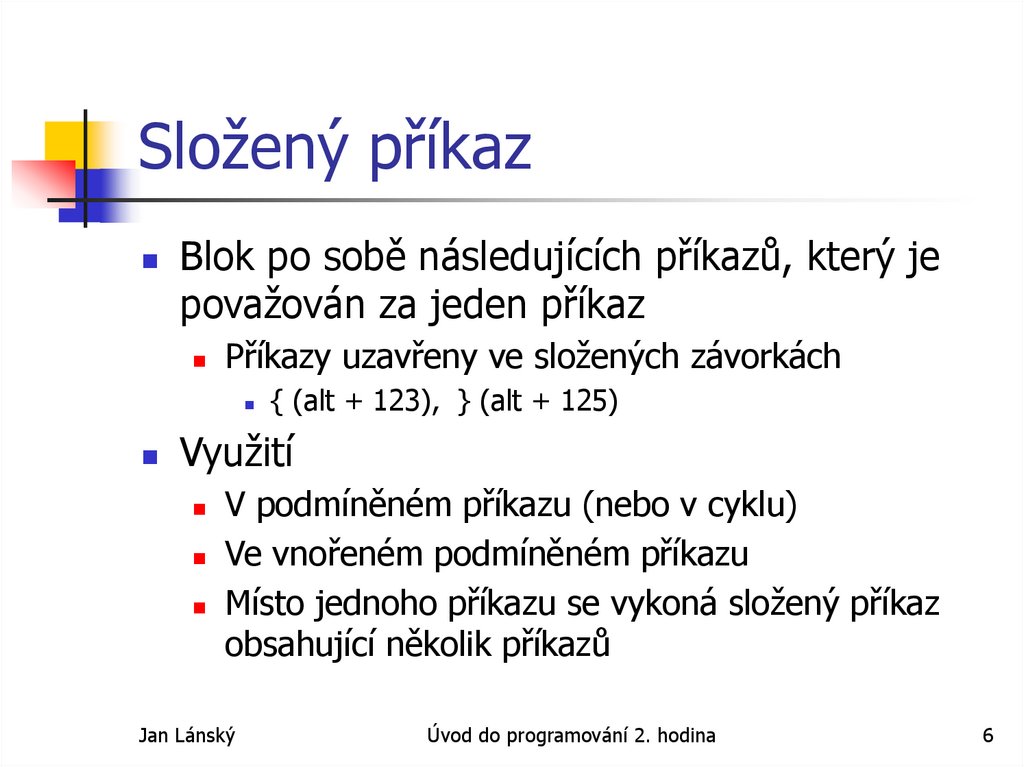 Složený příkaz