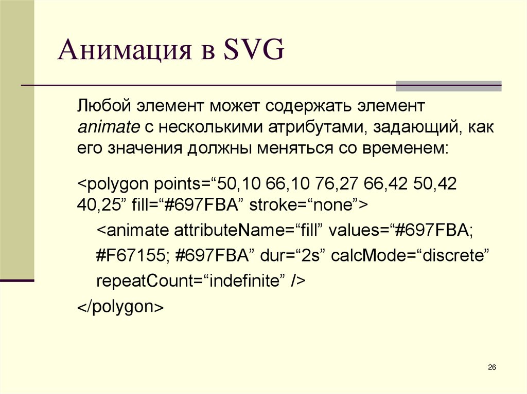 Анимация в SVG