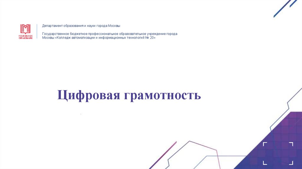 Цифровая грамотность