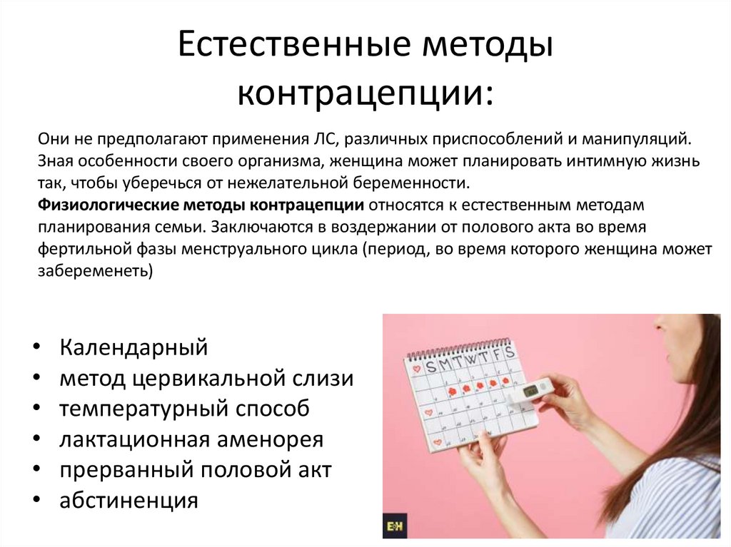 Естественные методы контрацепции: