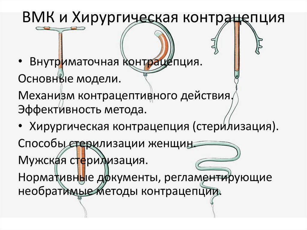 ВМК и Хирургическая контрацепция