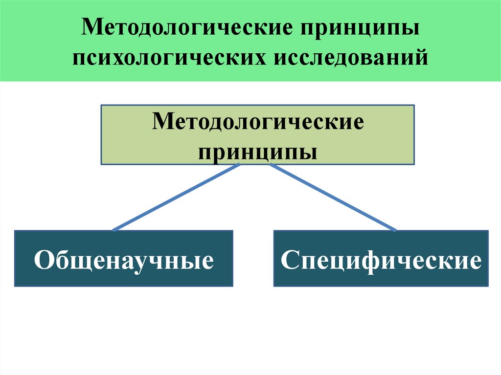 Методологические принципы психологических исследований