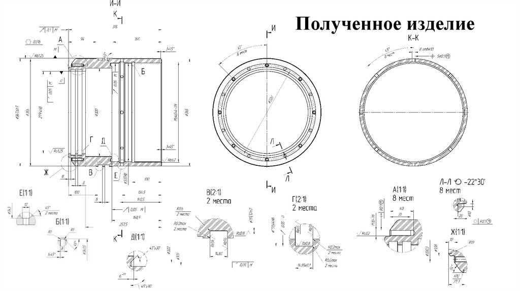 Полученное изделие