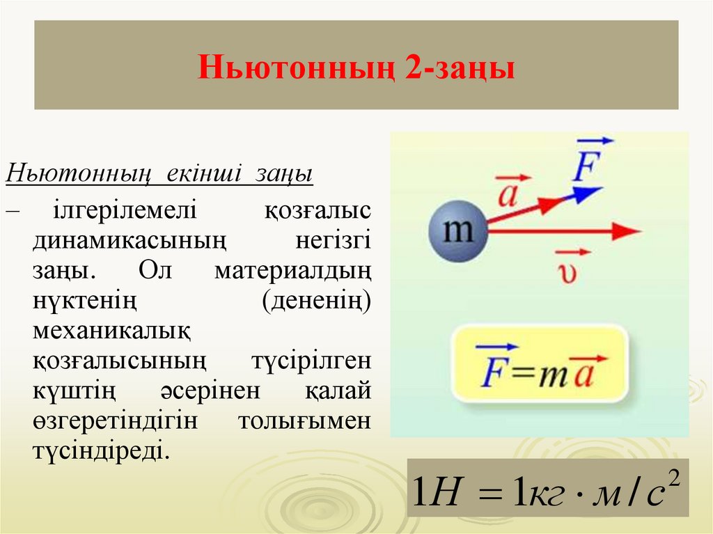 Ньютонның 2-заңы