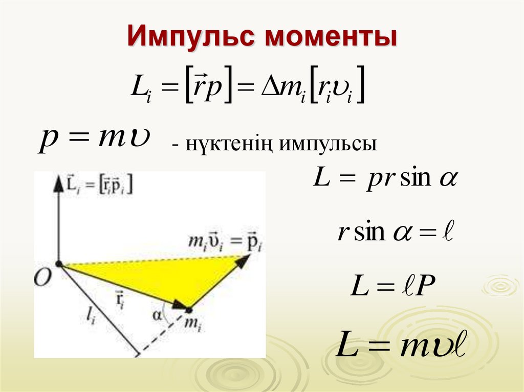 Импульс моменты