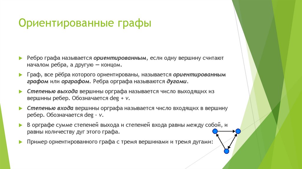 Ориентированные графы