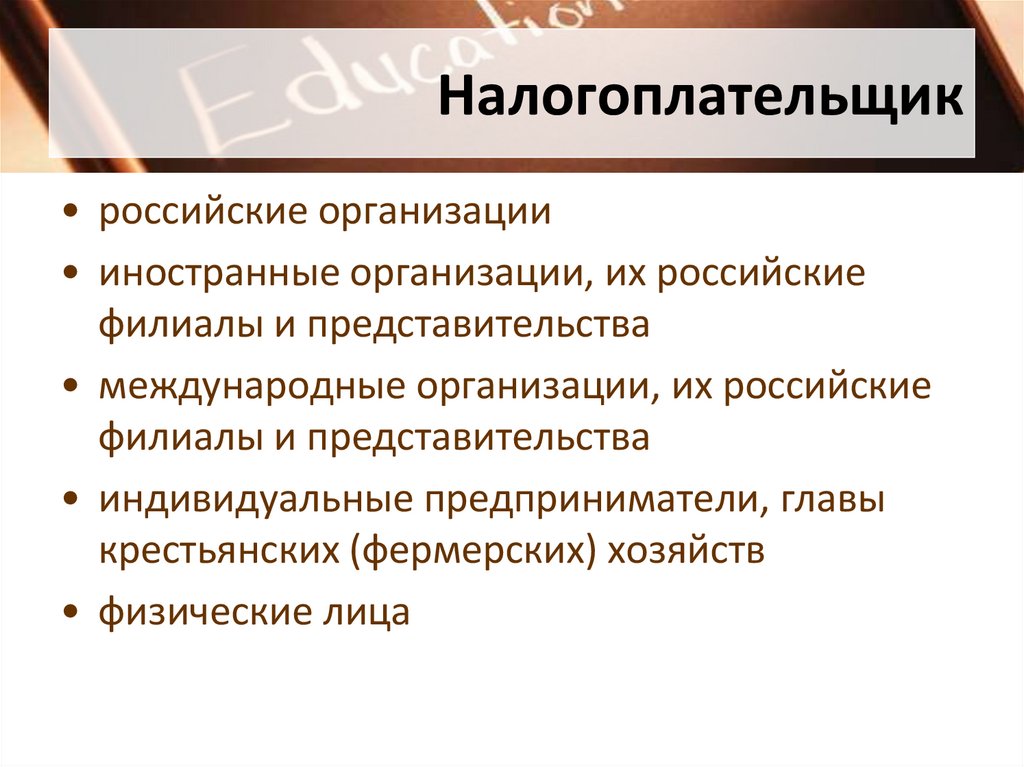 Налогоплательщик