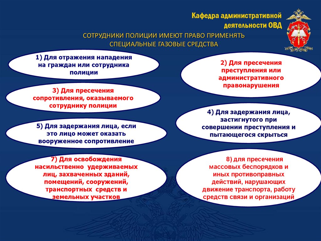 СОТРУДНИКИ ПОЛИЦИИ ИМЕЮТ ПРАВО ПРИМЕНЯТЬ СПЕЦИАЛЬНЫЕ ГАЗОВЫЕ СРЕДСТВА