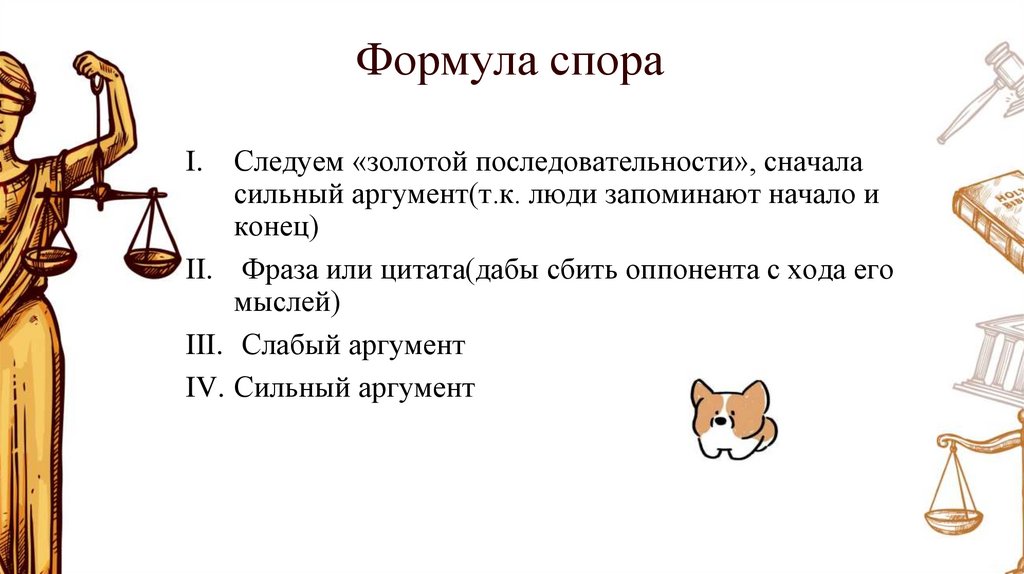 Формула спора