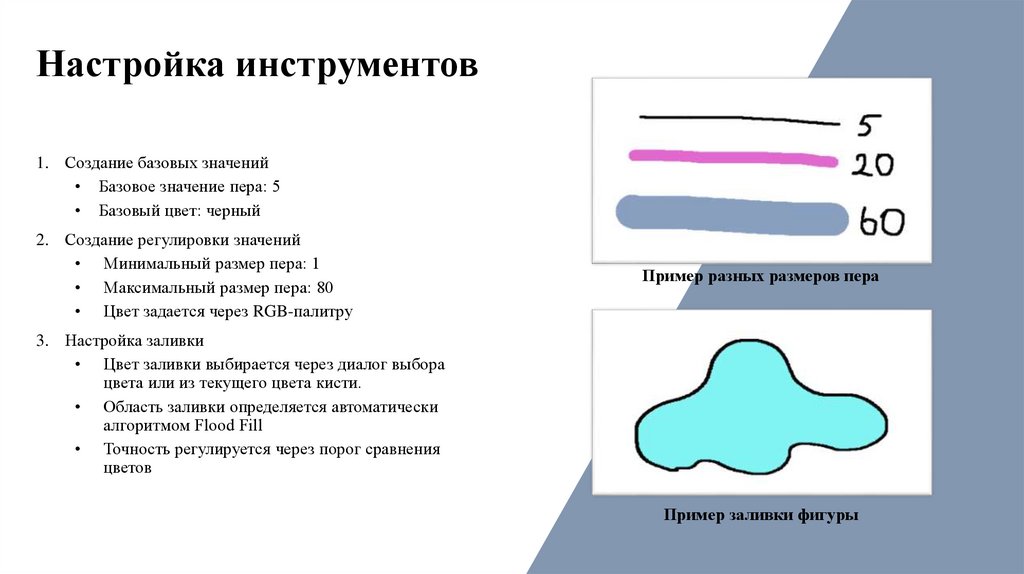 Настройка инструментов