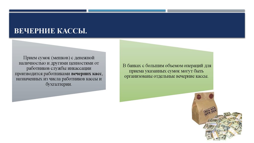 ВЕЧЕРНИЕ КАССЫ.