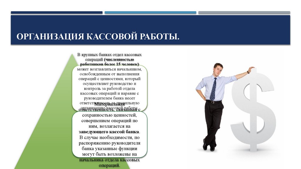 ОРГАНИЗАЦИЯ КАССОВОЙ РАБОТЫ.