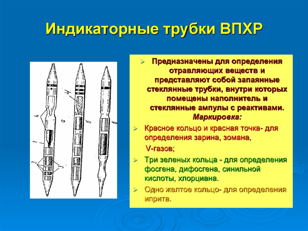 Индикаторные трубки ВПХР