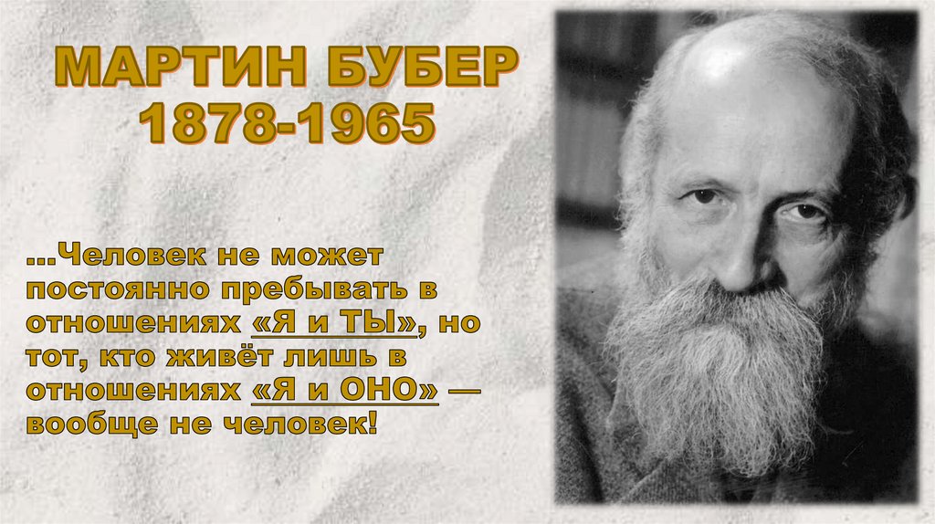 Мартин Бубер 1878-1965