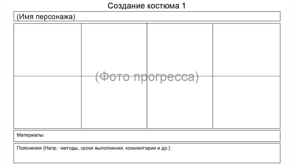 Создание костюма 1