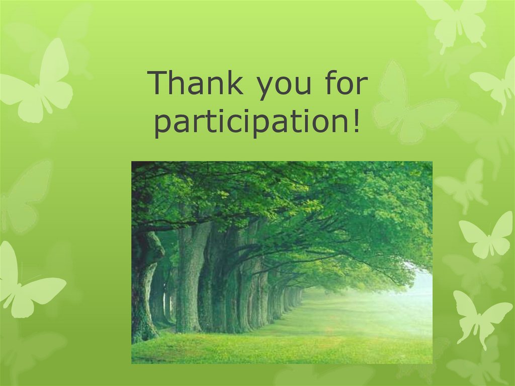 Thank you for participation!