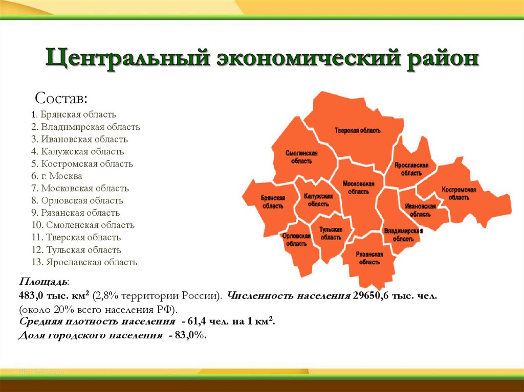 Центральный экономический район