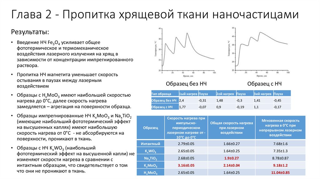 Глава 2 - Пропитка хрящевой ткани наночастицами