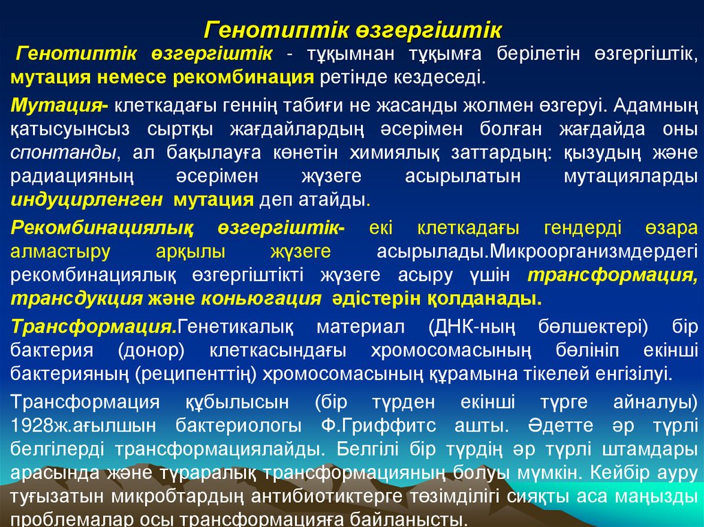 Генотиптік өзгергіштік