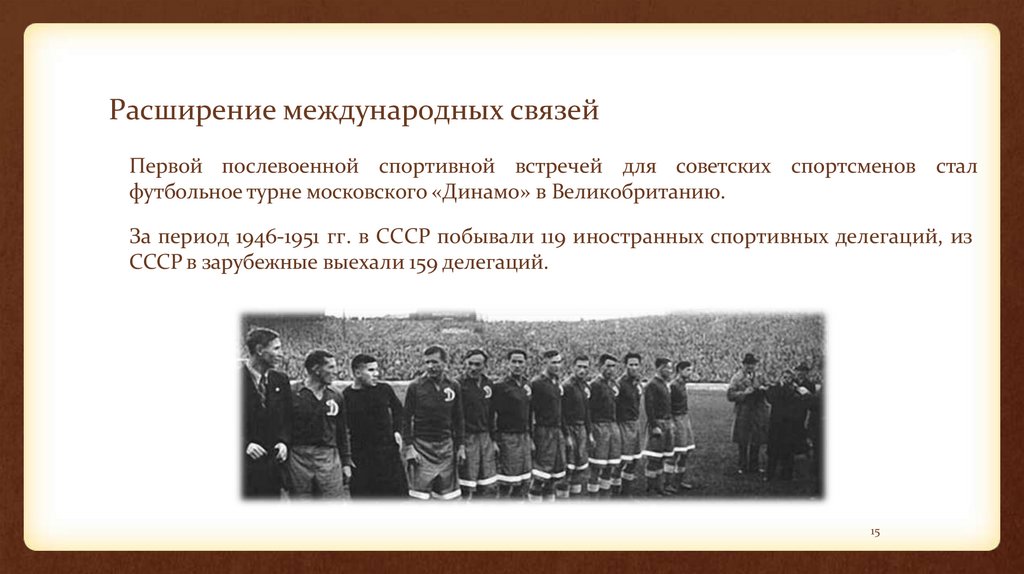 Расширение международных связей