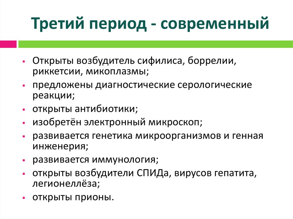 Третий период - современный