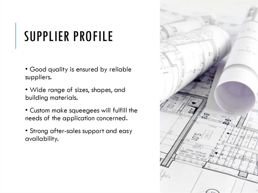 Supplier Profile