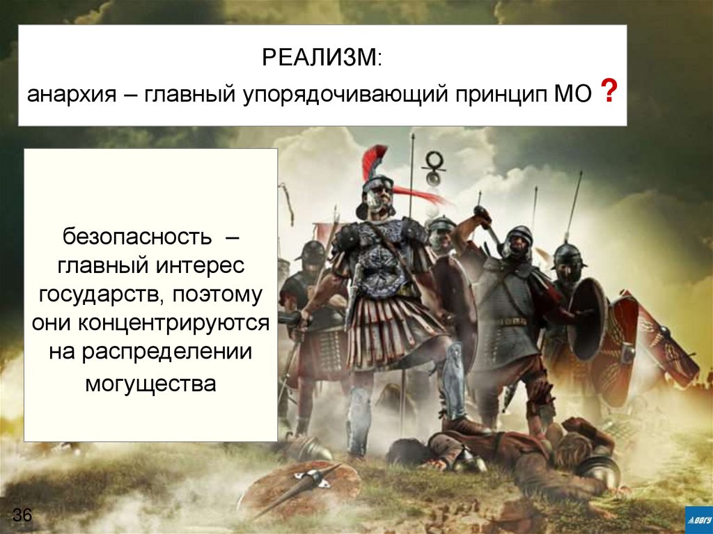 РЕАЛИЗМ: анархия – главный упорядочивающий принцип МО ?