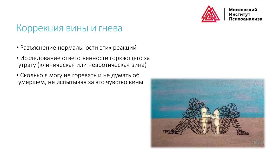 Коррекция вины и гнева