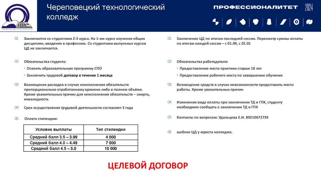 ЦЕЛЕВОЙ ДОГОВОР