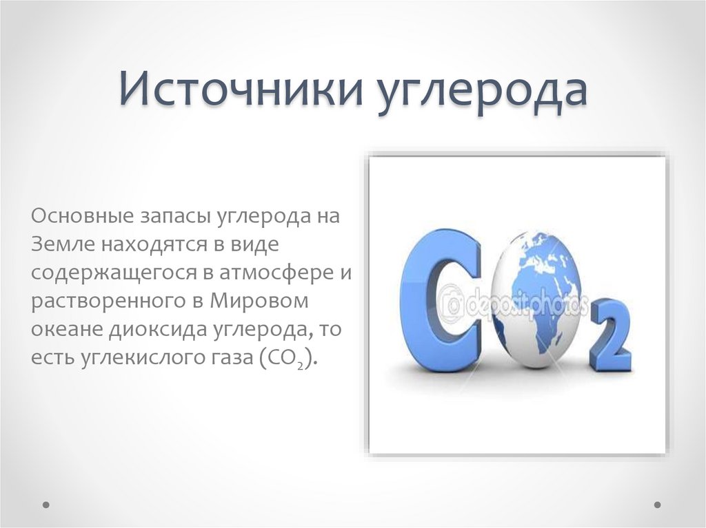 Источники углерода