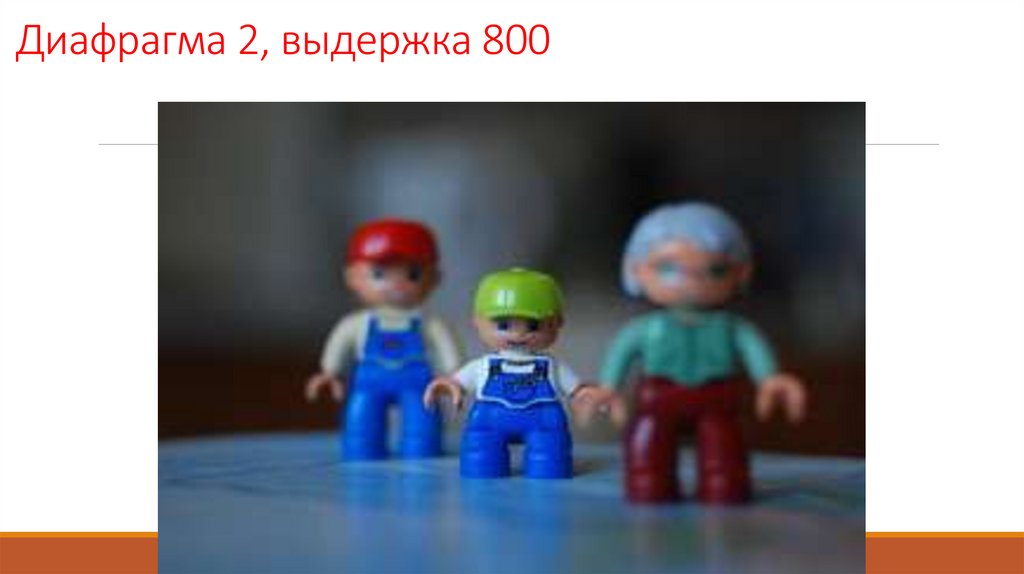 Диафрагма 2, выдержка 800