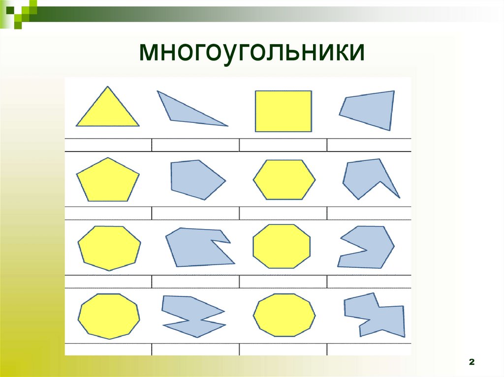 многоугольники
