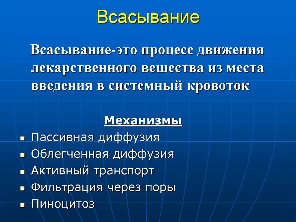 Всасывание