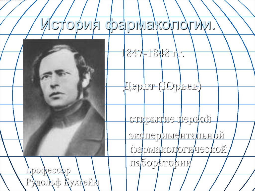 История фармакологии.