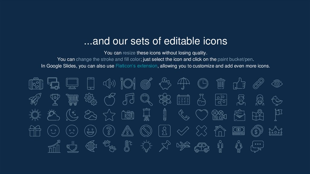 ...and our sets of editable icons