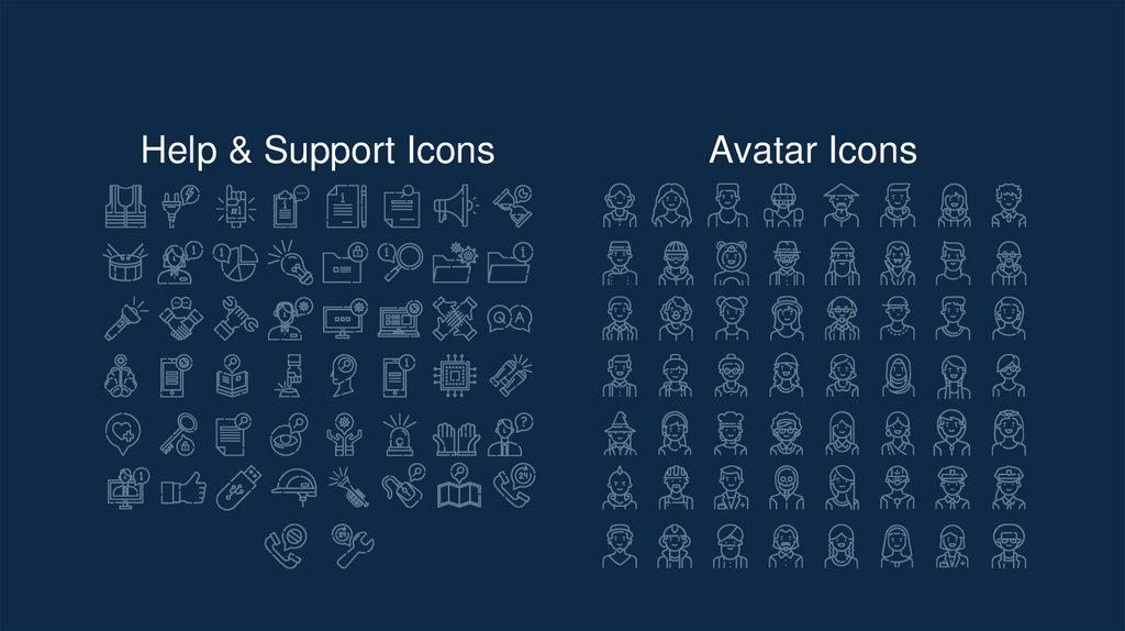 Help & Support Icons