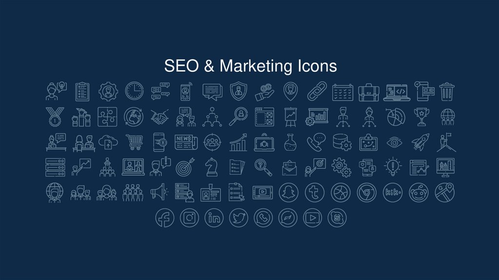 SEO & Marketing Icons