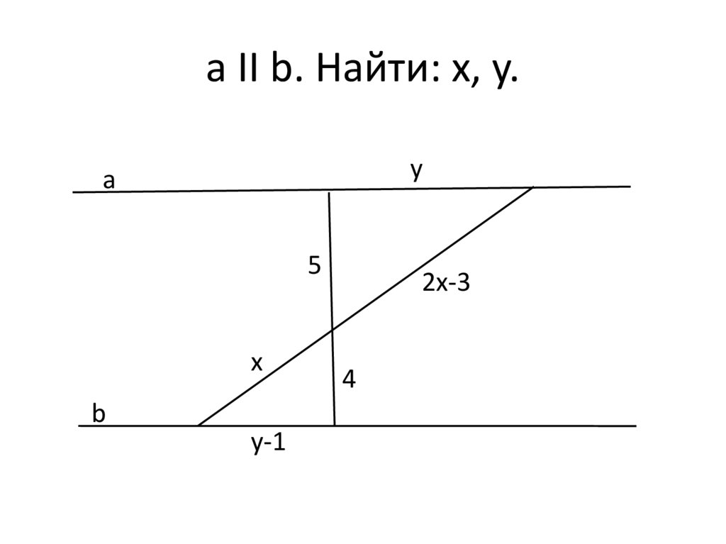 a ІІ b. Найти: x, y.