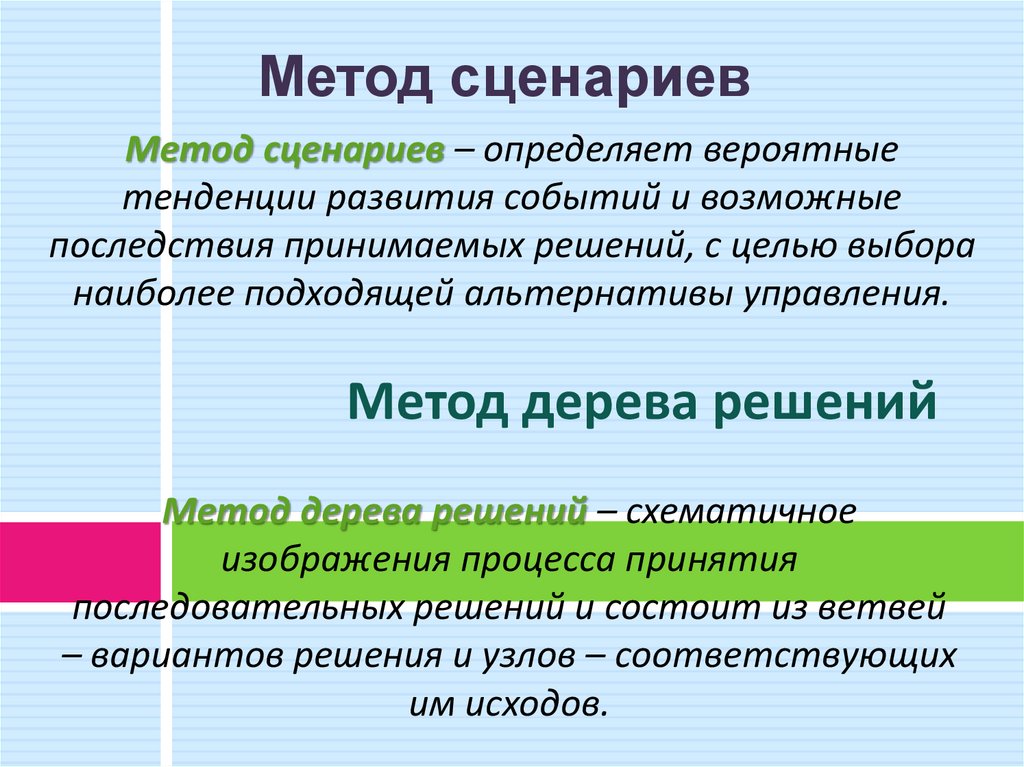 Метод дерева решений