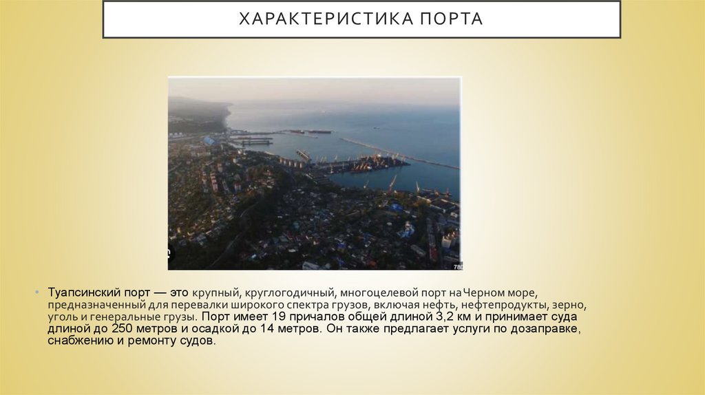 Характеристика порта