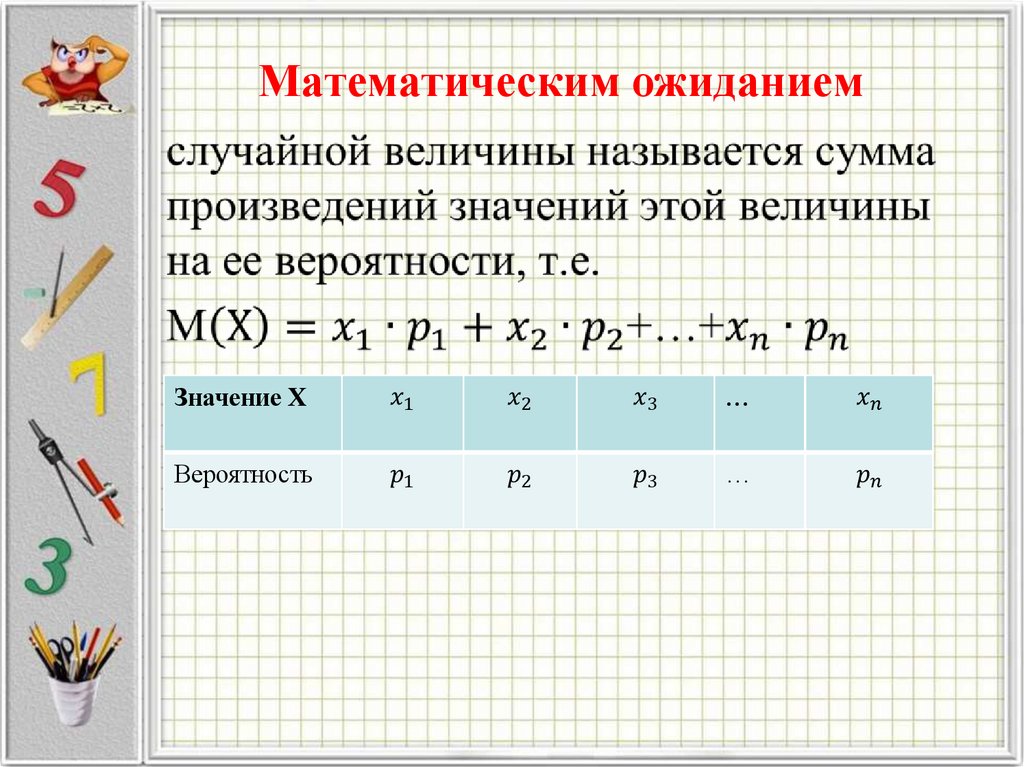 Математическим ожиданием