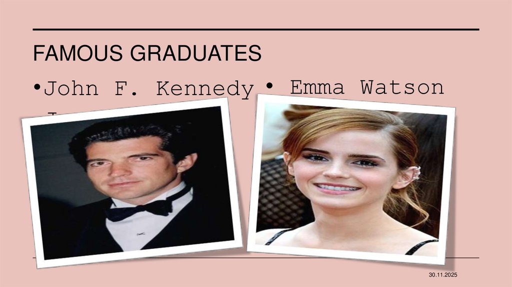 Famous graduates