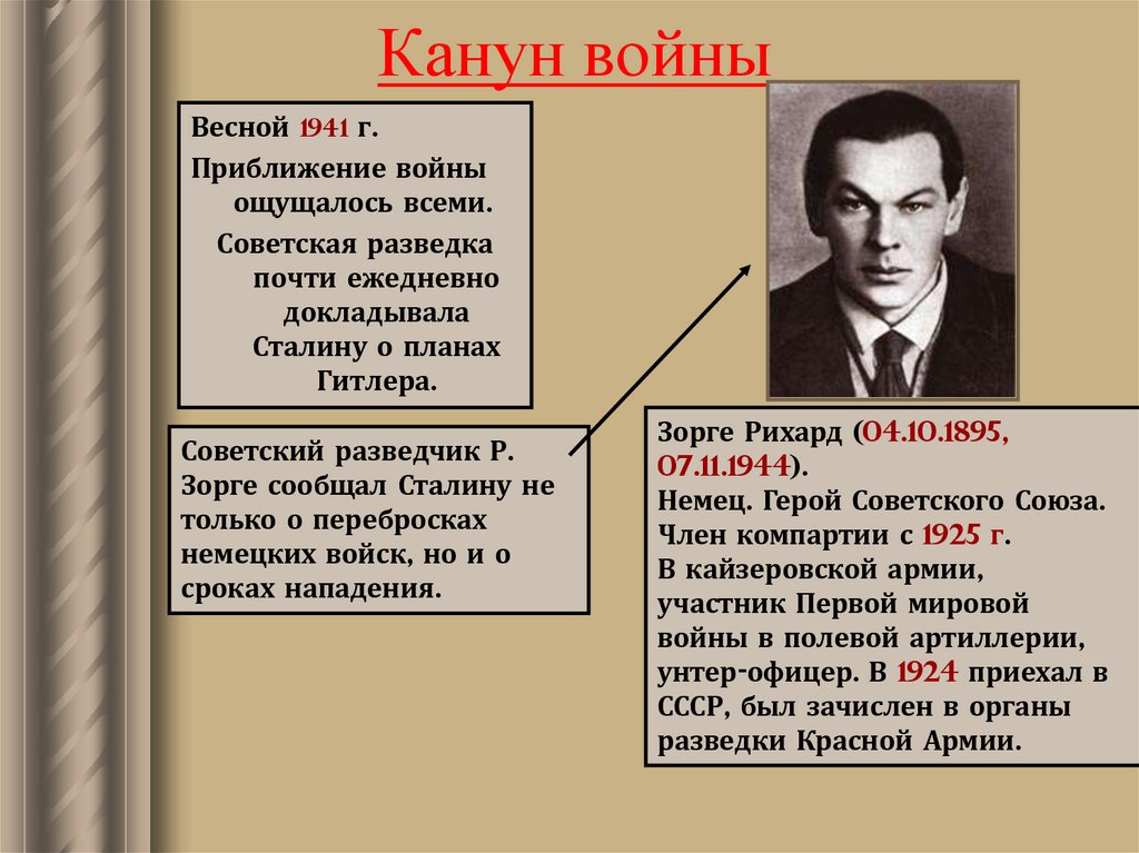 Канун войны