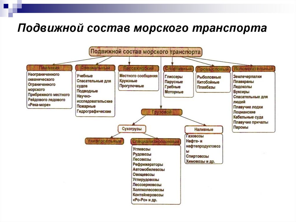 Подвижной состав морского транспорта
