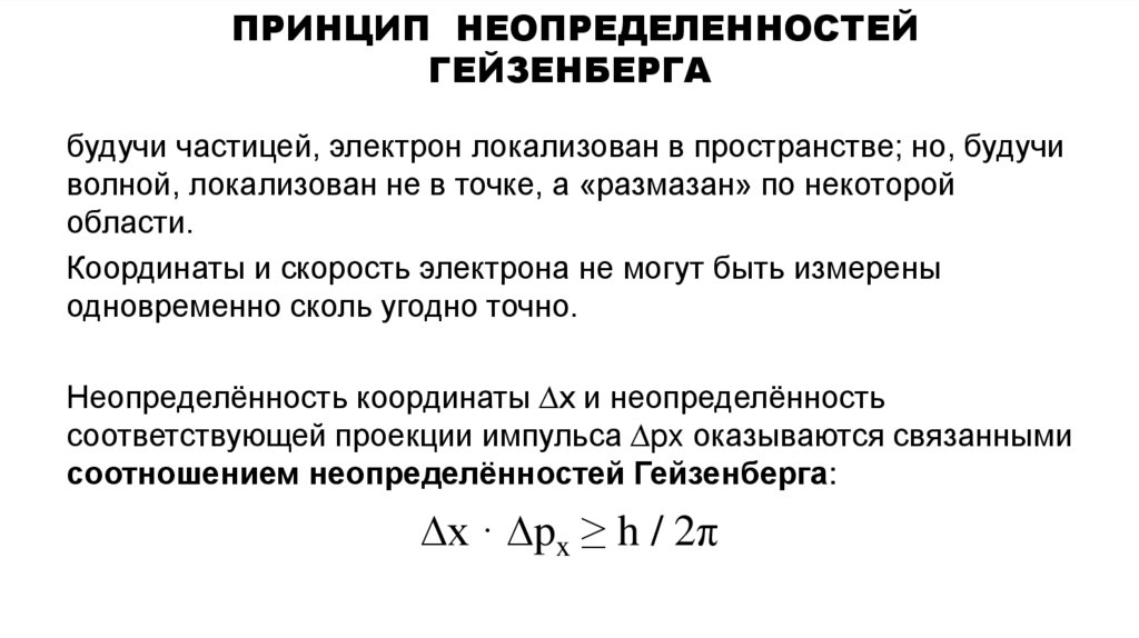 Принцип неопределенностей Гейзенберга